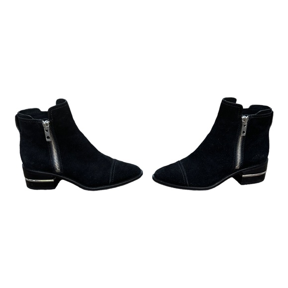 Paige Women’s 8 Jessie Black Suede Ankle Boots, Paige Leather Booties - Picture 6 of 11